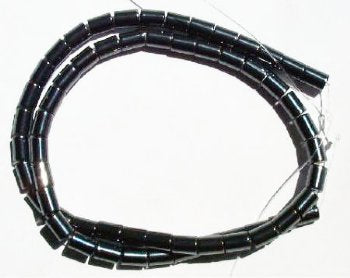 16 inch strand of 7x5mm Hematite Tube Beads