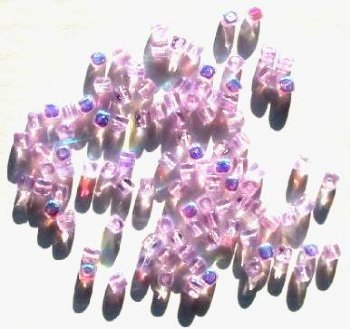 100 4mm Transparent Alexandrite AB Cube Beads