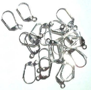 10 Pairs of Silver Plated Lever-back Earrings