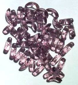 50 10mm Amethyst Angel Wing Beads