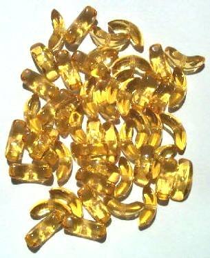 50 10mm Topaz Angel Wing Beads