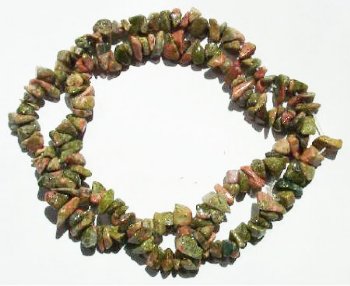 16 inch strand of Unakite Mini Chips