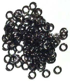 100 5mm Gunmetal Jump Rings