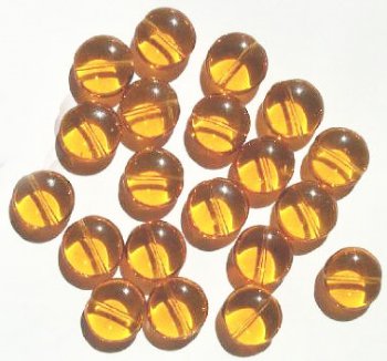 20 13x6mm Flat Rounded Topaz Disks