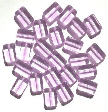 25 12x8x4mm Alexandrite Brick Glass Beads