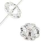 5 10mm Crystal Foil Back Swarovski Sew On Flowers