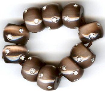 1 8x12mm Smoke Topaz Fireball