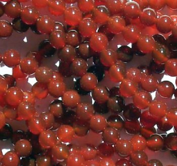 16 inch strand of 6mm Round Carnelian Beads
