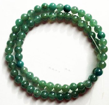 16 inch strand of 6mm Green Aventurine Beads