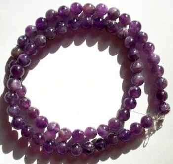 16 inch strand 6mm Round Amethyst Beads