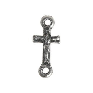 1 18x8mm Antique Silver Cross Connector