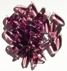 50 5x16mm Transparent Amethyst Dagger Beads