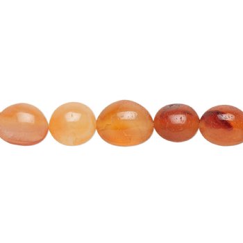 15 inch strand 8 to 12mm Carnelian Tumbled Nugget Beads