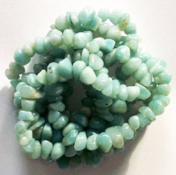 34 inch strand of Amazonite Chips