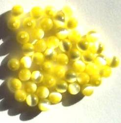 50 4mm Round Light Yellow Fiber Optic