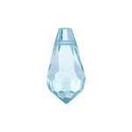 1 9x18mm Preciosa Light Blue Round Cut Drop