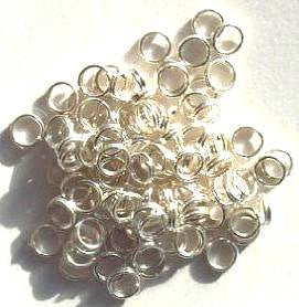100 5mm Silver Plated Split Rings