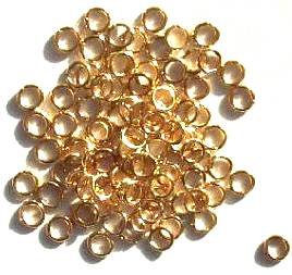 100 4mm Gold Plated Jump Rings