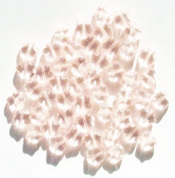 50 8mm Transparent Rose Pink Star Beads