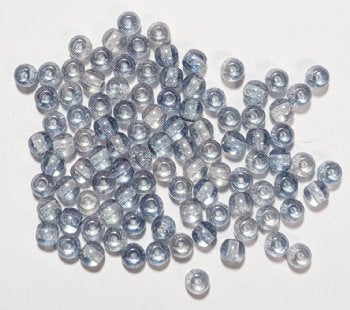 100 4mm Lustre Crystal Blue Round Glass Beads