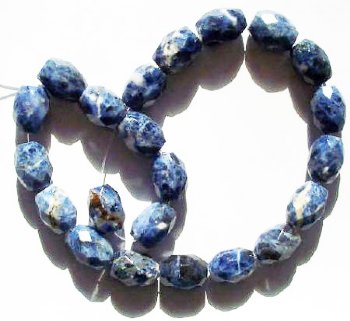 16 inch strand of 18x13mm Sodalite Faceted Oval Beads