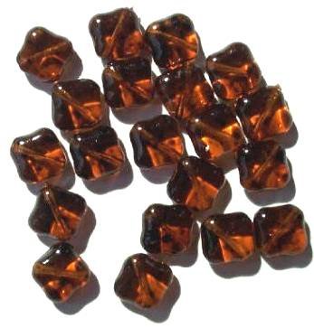 20 11mm Flat Puffed Diamond Dark Topaz with Speckles