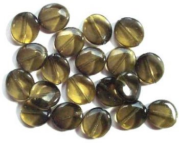 20 16mm Dark Olive Wavy Disks