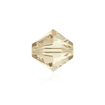 25 4mm Light Silk Swarovski Bicone Beads