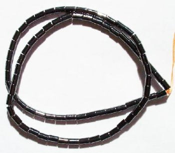 16 inch strand of 3x5mm Hematite Tube Beads