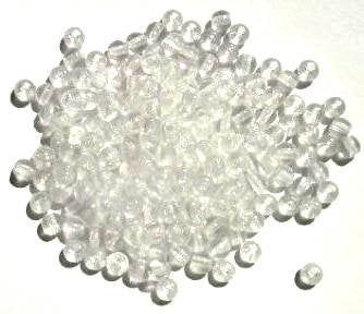 100 4mm Transparent Crystal Glass Beads