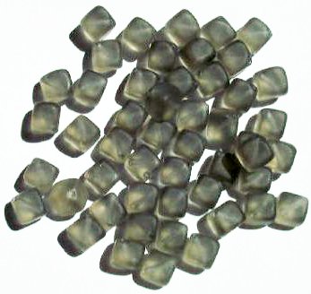 50 8mm Diagonal Hole Matte Black Diamond Cubes