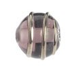 1 8mm Bronze Wrapped Black Diamond Lampwork Bead