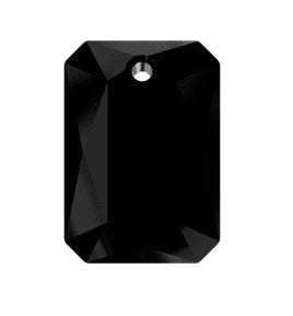 1, 16x11.5mm Jet Swarovski Emerald Cut Pendant