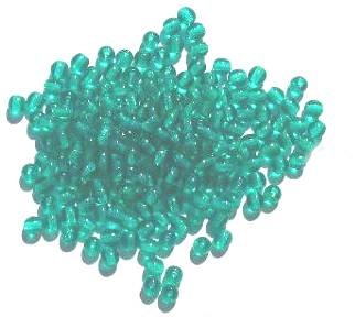 100 4mm Transparent Blue Zircon Round Glass Beads