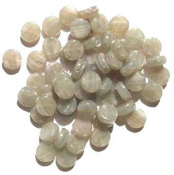 60 8x4mm Grey Marble Disk Beads