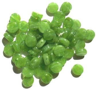 60 8x4mm Green Marble Disk Beads