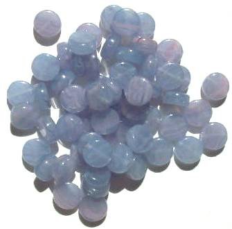 60 8x4mm Mauve Marble Disk Beads