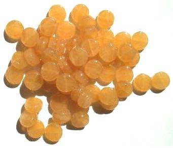 60 8x4mm Apricot Marble Disk Beads