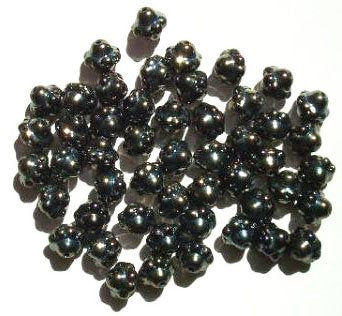 50 7mm Metallic Bronze AB Saturn Beads