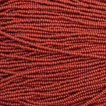 1 Hank of 10/0 Opaque Light Brown Seed Beads