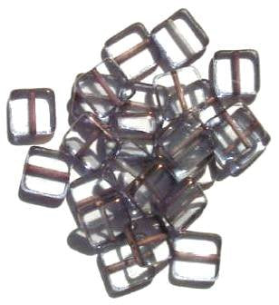 25 9x8x3mm Crystal with Bronze Edge Windows