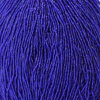 1 Hank of 11/0 Silver Lined Royal Blue Seed Beads