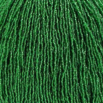 1 Hank of 11/0 Silver Lined Medium Christmas Green