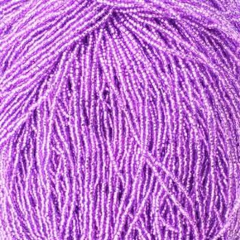 1 Hank of 11/0 Silver Lined Violet Seed Beads