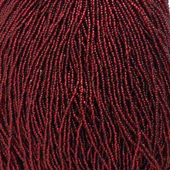 1 Hank of 11/0 Silver Lined Garnet Seed Beads