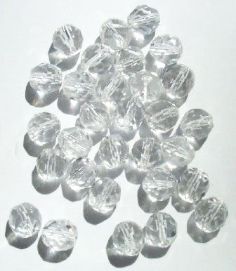 25 8mm Faceted Crystal Firepolish Beads