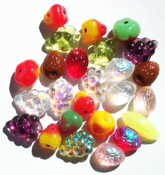 25 Tutti-Frutti Glass Bead Mix Pack
