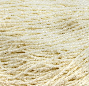 1 Hank of 11/0 Ivory Pearl Seed Beads