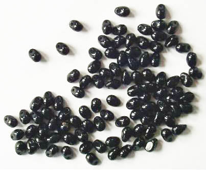 100 4mm Black Drops