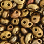 TB-03000 - 10 Grams Metallic Copper Mix 2.5x5mm Preciosa Twin Beads